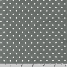 Gray dot flannel fabric