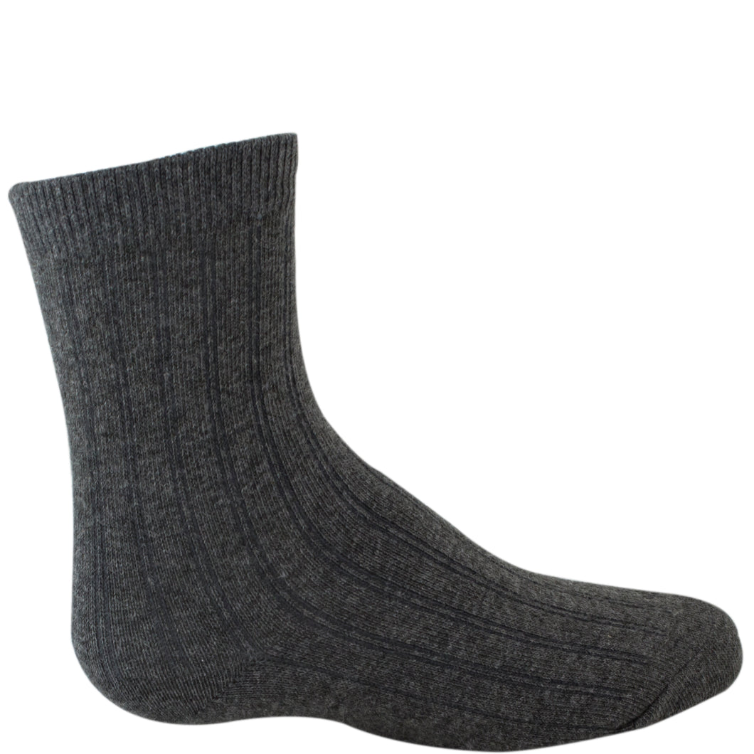 Charcoal gray dress sock