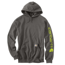 carbon heather, Men's Big and Tall Midweight Logo Hoodie K288