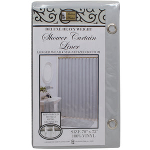 Gray shower curtain