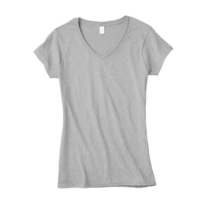 Gray, Women's Short-Sleeve V-Neck T-Shirt G5V00L