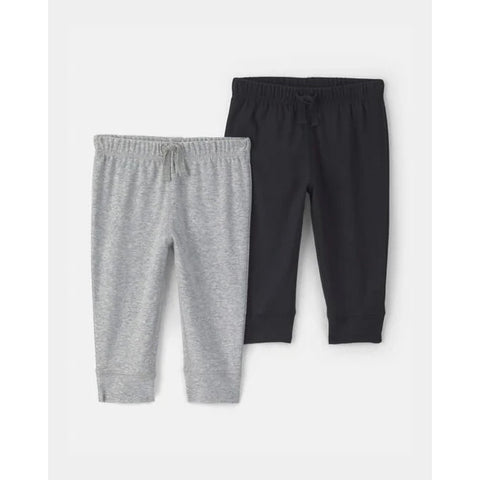 grey and black, Baby's 2-Pack Pants 1V619