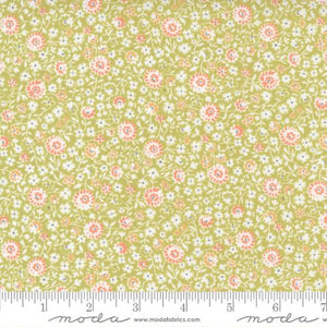 Cinnamon and Cream Collection Fall Medley Cotton Fabric 20453 green