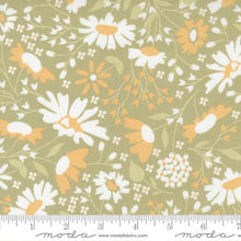 Buttercup and Slate Collection Buttercup Blooms Cotton Fabric green
