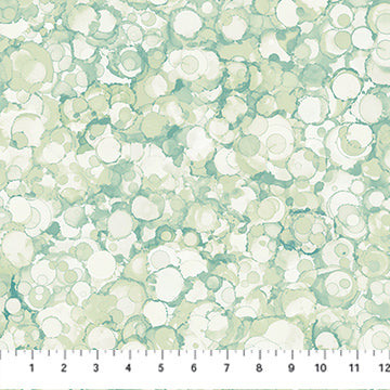 green, Autumn Breeze Collection Watercolor Design Cotton Fabric DP28062-61