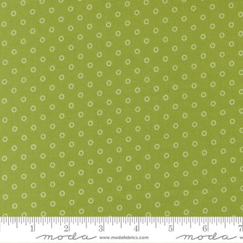 green, Bloomsberry Collection Dots Cotton Fabric 55356