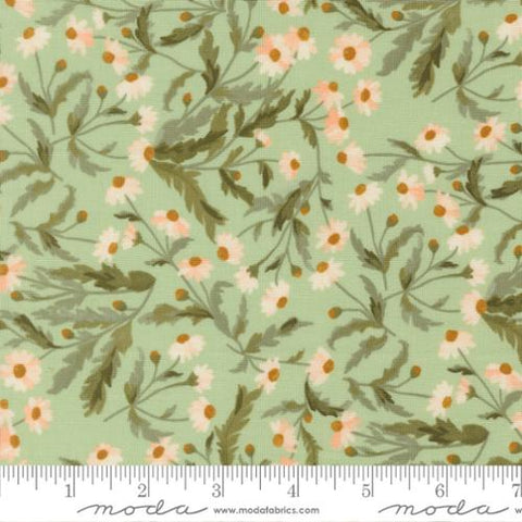 green, Brookside Collection Montauk Florals Cotton Fabric 36082