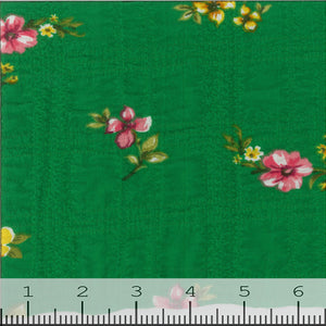 green, Bubble Check Pearl Fabric FA136