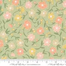 Flower Girl Collection Flower Fields Cotton Fabric 31730 green