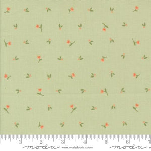 Flower Girl Collection Picked Ditsy Cotton Fabric 31732 green