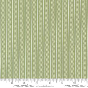 Flower Girl Collection Stripes Cotton Fabric 31735 green