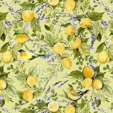 green, Lavender Lemonade Collection Lemons All Over Cotton Fabric 39883