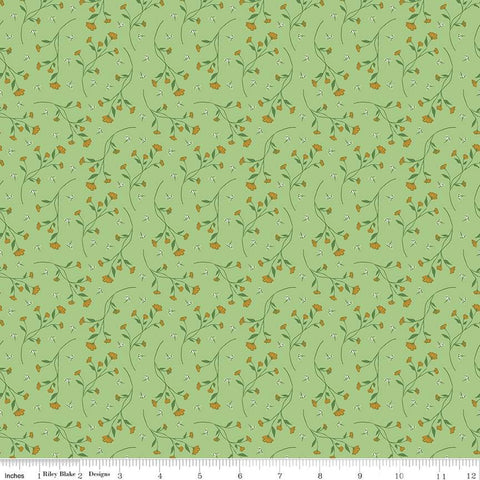 Melody Collection Vines Cotton Fabric C15144 green