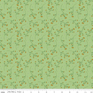 Melody Collection Vines Cotton Fabric C15144 green