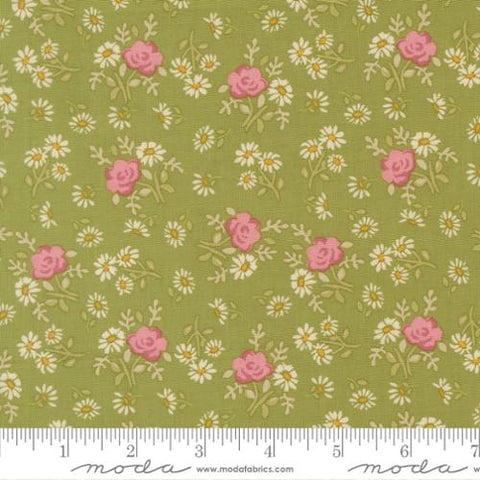green, My Secret Garden Collection Rose Garden Cotton Fabric 20985