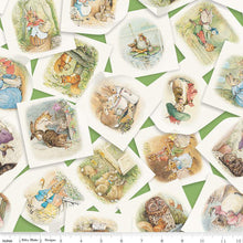 Green, Peter Rabbit Collection Cotton Fabric CD15860