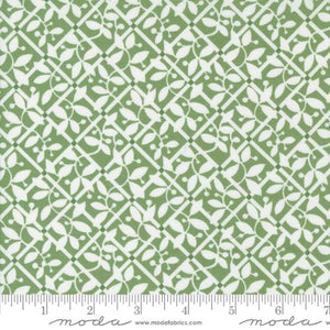 Shoreline Collection Lattice Checks Cotton Fabric 55303 green