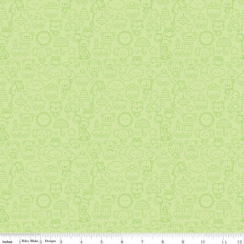 Special Delivery Collection Tone on Tone Cotton Fabric C15283 green