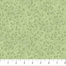 Spring Awakening Collection Vine Swirls Cotton Fabric 26871 green