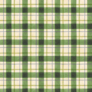 Sunflower Splendor Collection Plaid Cotton Fabric 83332 green