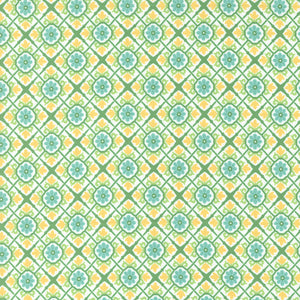 Sunflowers in My Heart Collection Checks and Plaids Cotton Fabric 27324 green