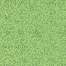 Sunflowers in My Heart Collection Geometric Cotton Fabric 27322 green