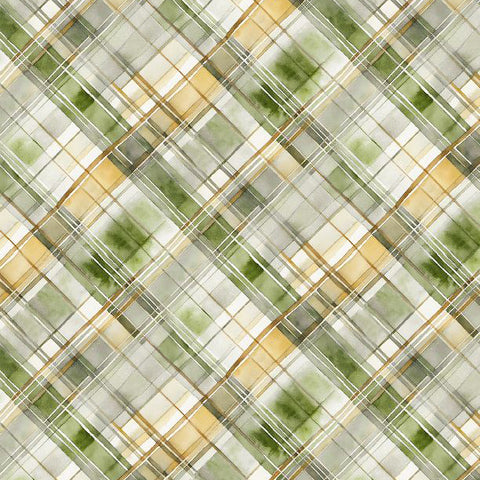 green, Sunkissed Collection Plaid Cotton Fabric 33920
