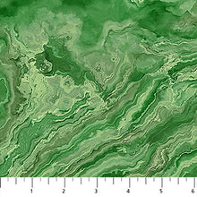 Tranquil Waters Collection Marbled Cotton Fabric DP27210 green