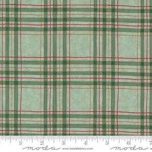 Woodland Winter Collection Plaid Cotton Fabric 56098 green