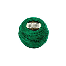 Green pearl perle cotton thread