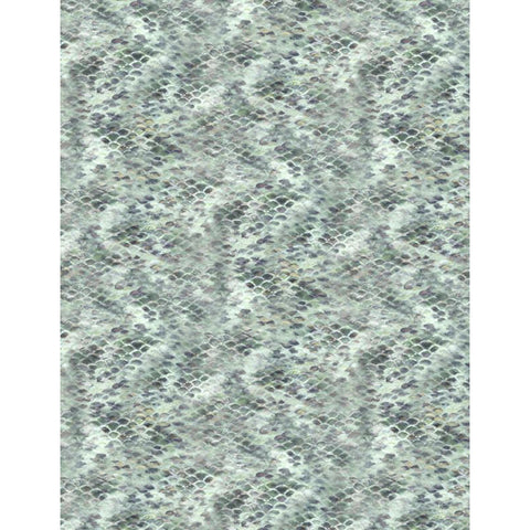 Green scales fabric