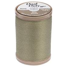 Green linen thread