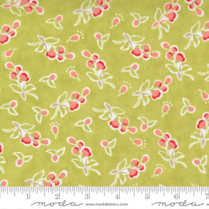 green Fresh Fig Favorites Collection Fig Tree and Co Cotton fabric 20415 leaves and blossums