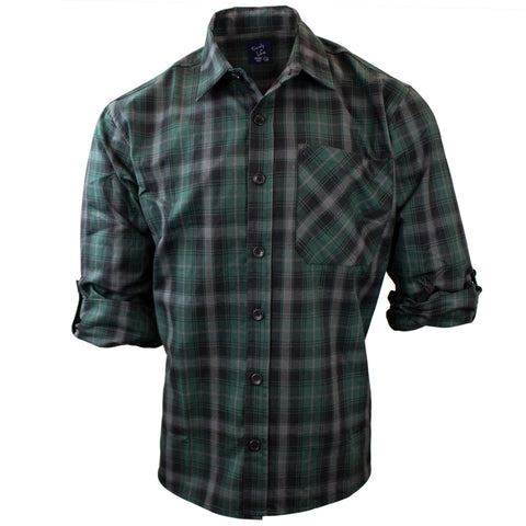 Green plaid shirt