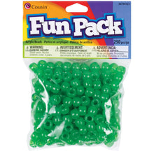 Green Fun Pack plastic pony beads