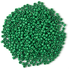 Green pony beads