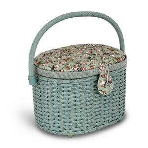 Oval sewing basket