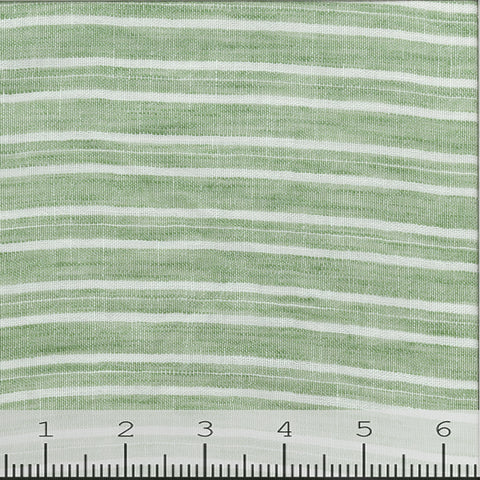 green, Stripe Linen Texture Fabric FA1521