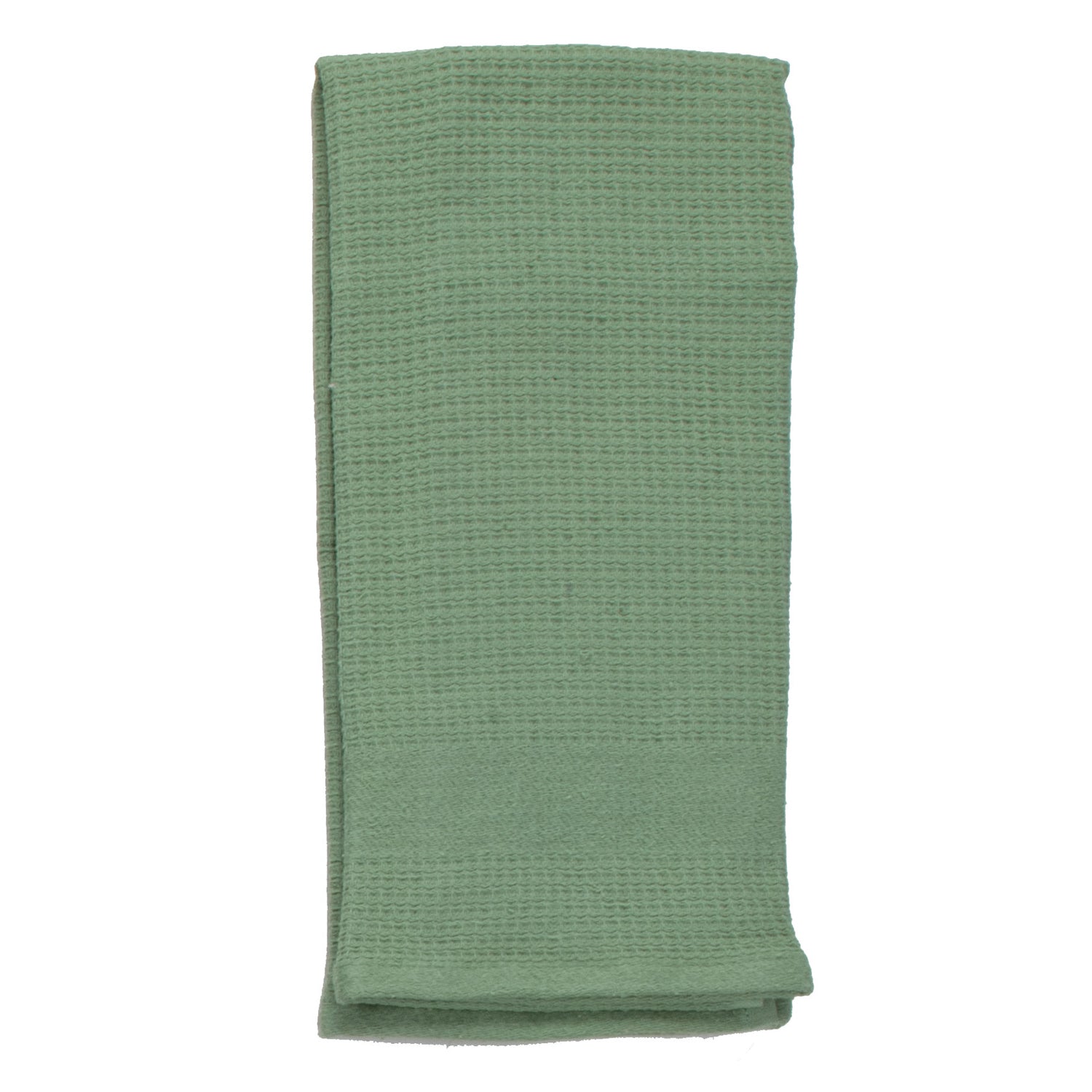 DII Basic Terry Collection Waffle Dishtowel Set, 15x26, Solid Dark Green, 4  Piece
