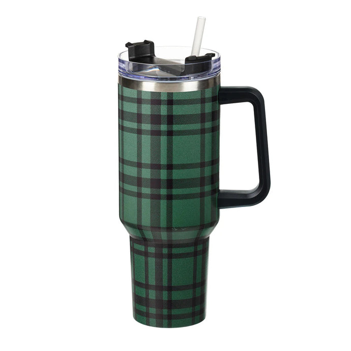 Evergreen Green Plaid Canyon Cup