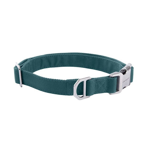 Carhartt canvas Field Dog Collar in greenstone