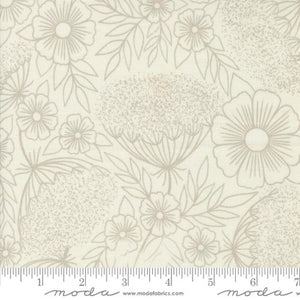 Field of Flowers Collection Queen Annes Lace Cotton Fabric 3314 grey