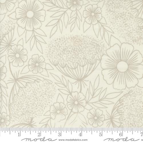 Field of Flowers Collection Queen Annes Lace Cotton Fabric 3314 grey