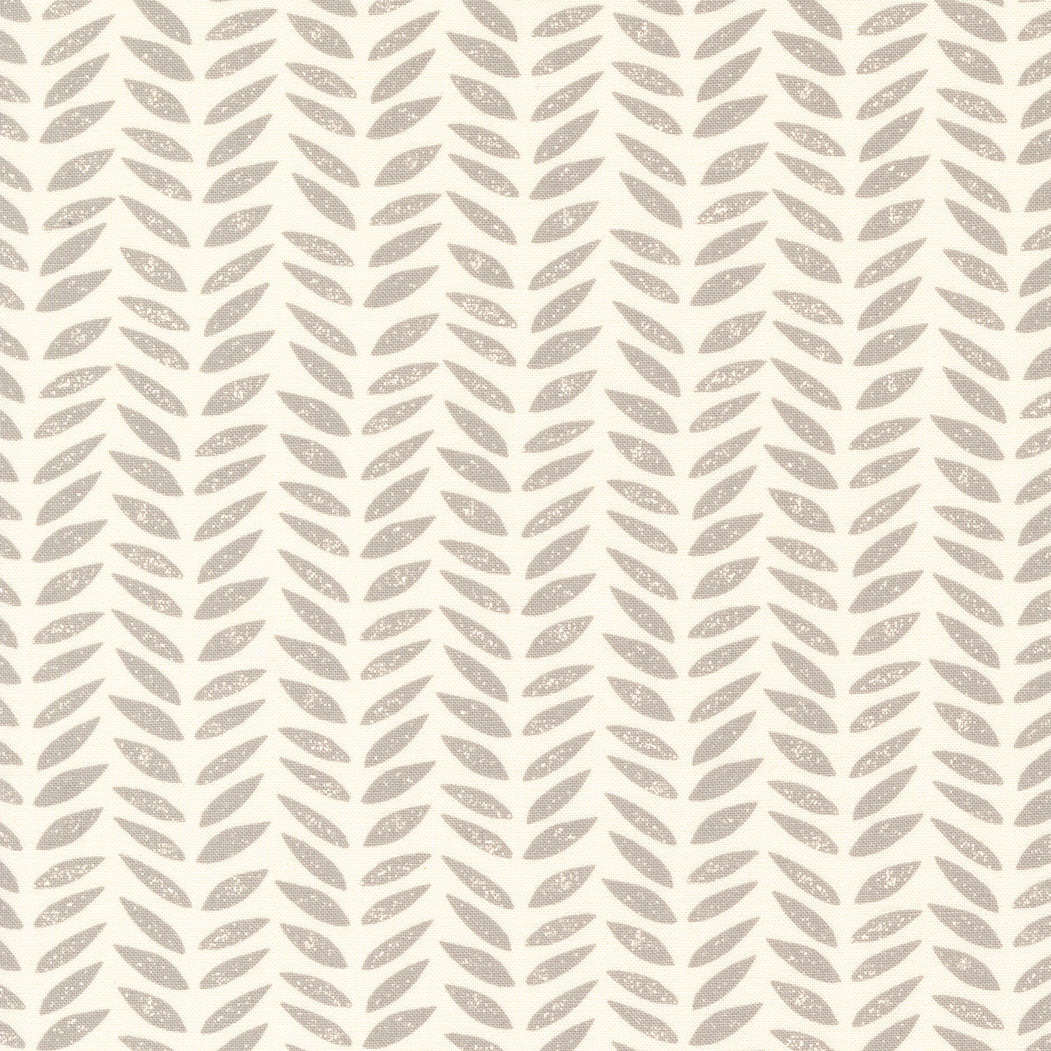 Flower Press Collection Stamped Print Cotton Fabric 3305 grey