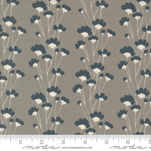 grey, Rainier Collection Flower Chains Cotton Fabric 38142