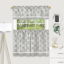 gray-Arlington Tier & Valance Set 1746