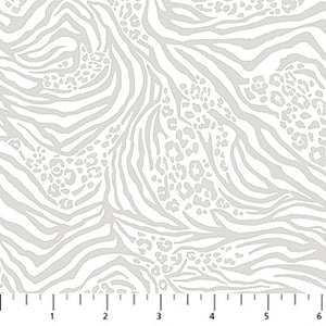 Grey print, Wild One Cotton Fabric Collection 27