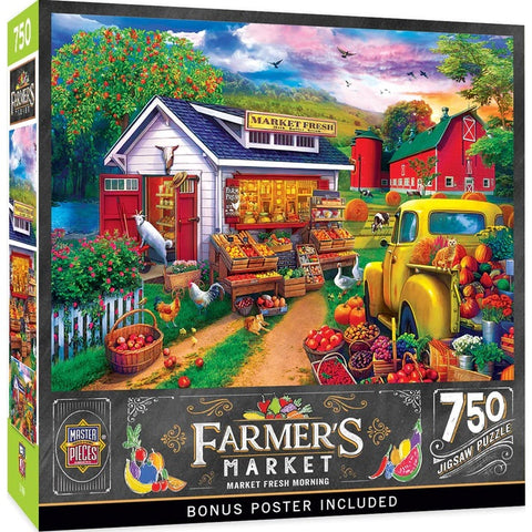 Farmer's Market - Market Fresh Morning 750 Piece Jigsaw Puzzle 32557 Front of box