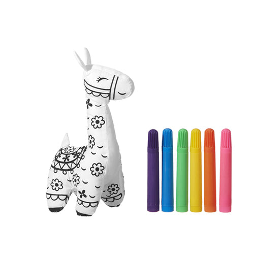 7-Piece Llama Mini Coloring Kit H14578
