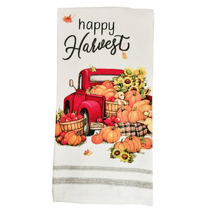 Happy Harvest Truck Dual Purpose Kitchen Towel H6546